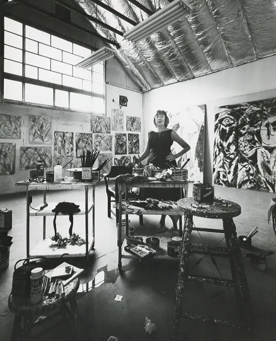 Framed Print : Lee Krasner, American Abstract Painter Framed Print : Lee Krasner, American Abstract Painter