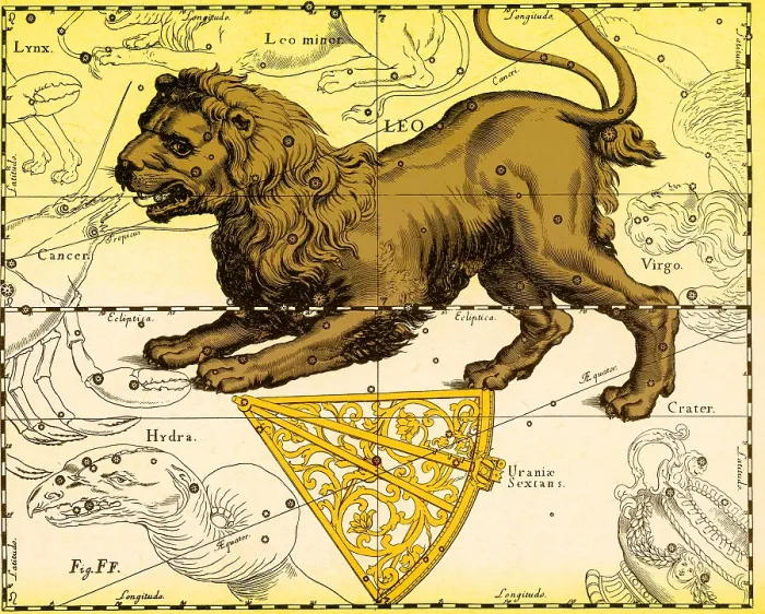 Framed Print : Leo Constellation, Zodiac Sign, Hevelius Framed Print : Leo Constellation, Zodiac Sign, Hevelius