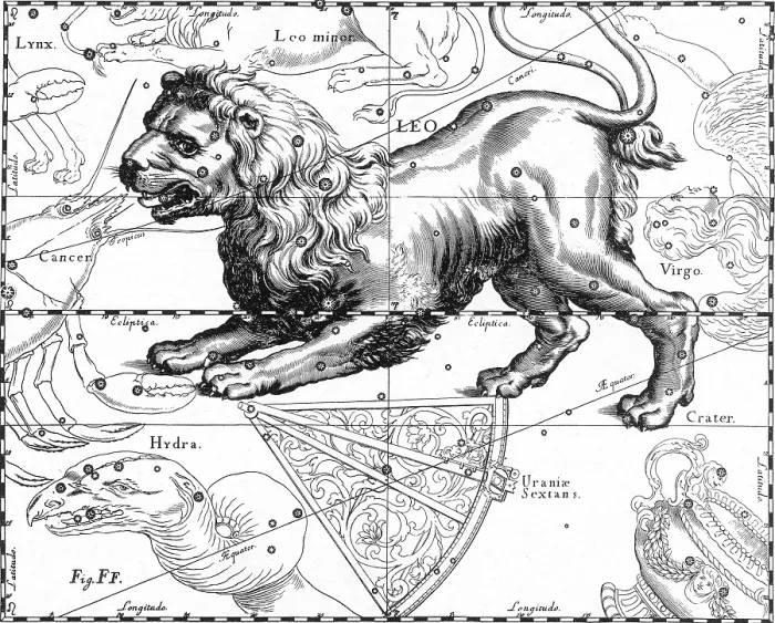 Framed Print : Leo Constellation, Zodiac Sign, Hevelius Framed Print : Leo Constellation, Zodiac Sign, Hevelius