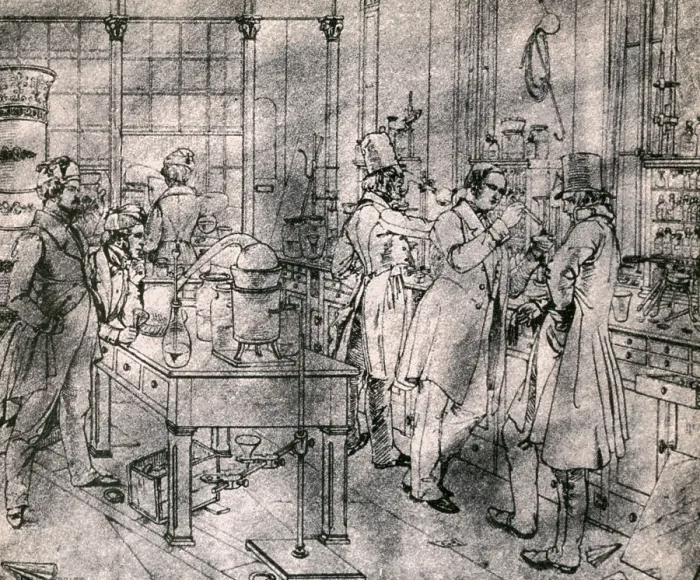 Framed Print : Liebig's Laboratory Framed Print : Liebig's Laboratory
