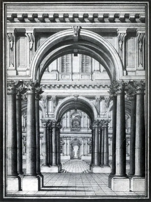 Framed Print : Linear Perspective, 18th Century Framed Print : Linear Perspective, 18th Century