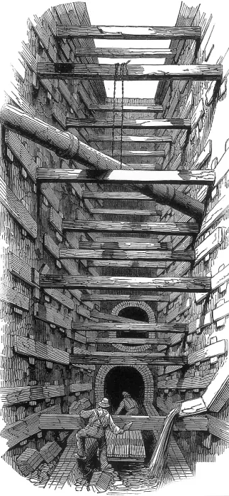 Framed Print : London Sewerage System, 1845 Framed Print : London Sewerage System, 1845