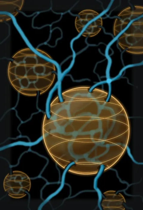 Framed Print : Loop Quantum Gravity, Illustration Framed Print : Loop Quantum Gravity, Illustration