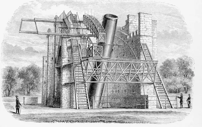 Framed Print : Lord Rosse's 72-inch Reflecting Telescope, 1845