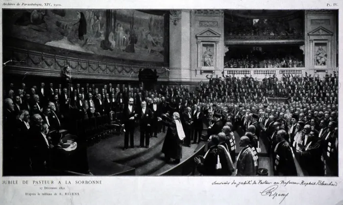 Framed Print : Louis Pasteur Being Honored by the Sorbonne, 1892 Framed Print : Louis Pasteur Being Honored by the Sorbonne, 1892