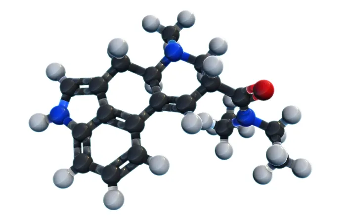 Framed Print : LSD Molecular Model Framed Print : LSD Molecular Model