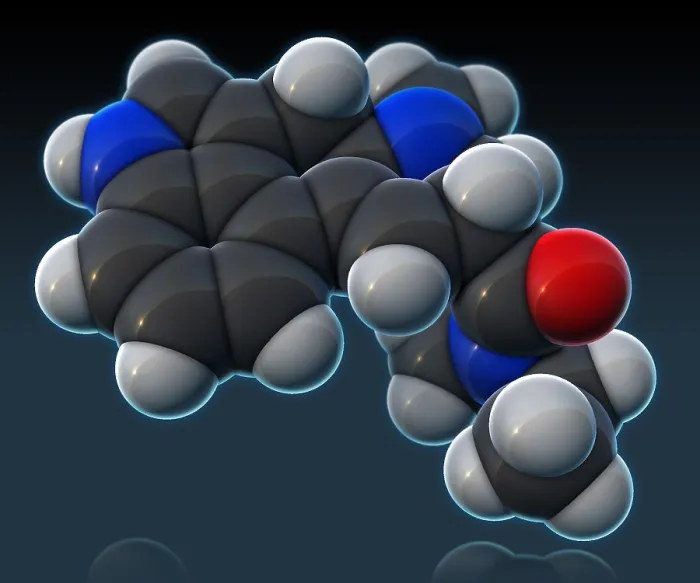 Framed Print : LSD Molecular Model Framed Print : LSD Molecular Model