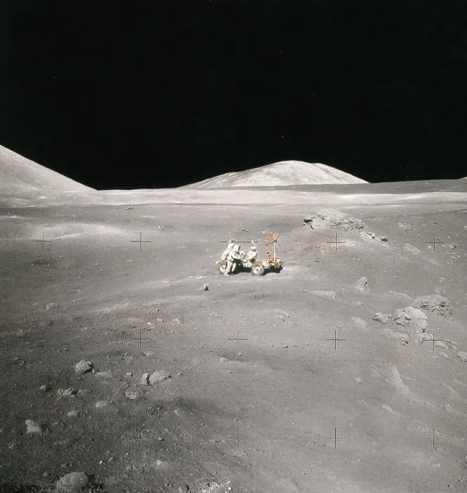 Framed Print : Lunar Rover and Harrison Schmitt, Apollo 17, 1972 Framed Print : Lunar Rover and Harrison Schmitt, Apollo 17, 1972
