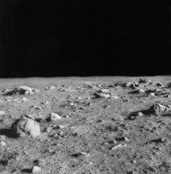 Framed Print : Lunar Surface, Apollo 14 Mission