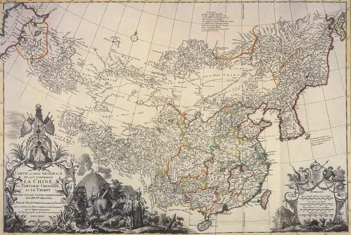 Framed Print : Map of China, 1734 Framed Print : Map of China, 1734