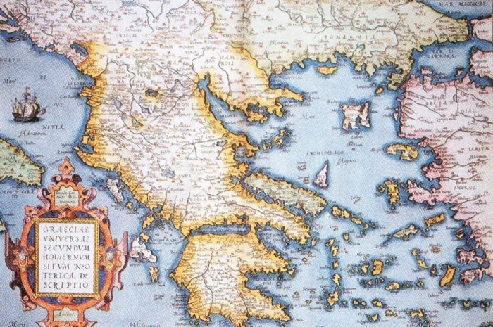 Framed Print : Map Showing Pythagoras Travels