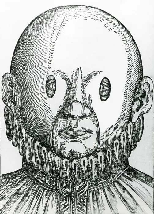 Framed Print : Mask for Correcting Crossed Eyes, 1583 Framed Print : Mask for Correcting Crossed Eyes, 1583
