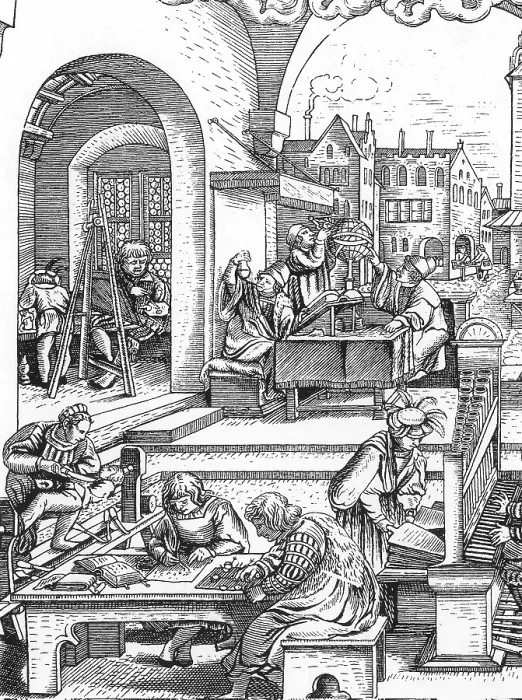 Framed Print : Mathematics: Professions and Sciences, 1530 Framed Print : Mathematics: Professions and Sciences, 1530