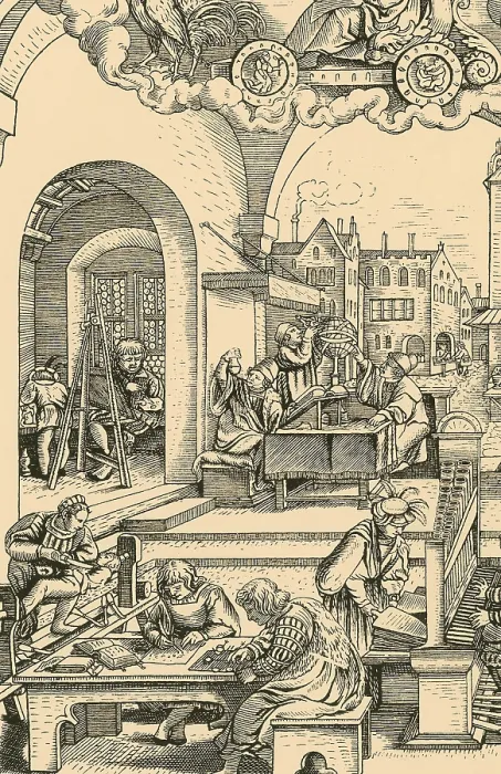 Framed Print : Mathematics: Professions and Sciences, 1530 Framed Print : Mathematics: Professions and Sciences, 1530