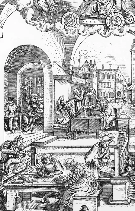 Framed Print : Mathematics: Professions and Sciences, 1530 Framed Print : Mathematics: Professions and Sciences, 1530
