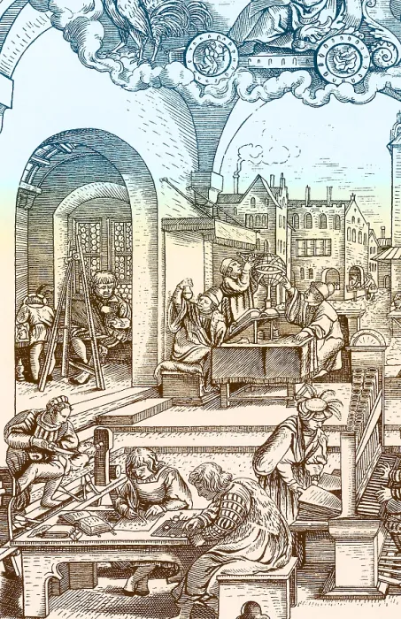Framed Print : Mathematics: Professions and Sciences, 1530 Framed Print : Mathematics: Professions and Sciences, 1530