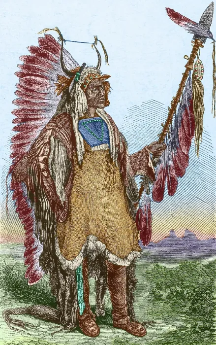 Framed Print : Mato-tope, Mandan Chief