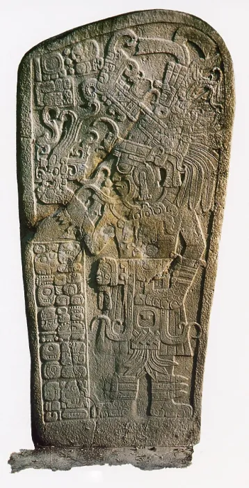 Framed Print : Mayan Calendar Stele, 9th Century