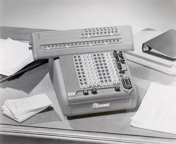 Framed Print : Mechanical Calculator