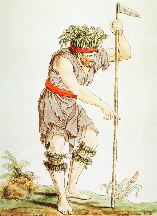 Framed Print : Medicine Man, Tierra del Fuego, 18th Century