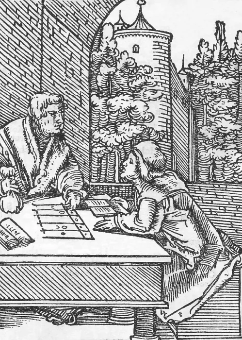 Framed Print : Medieval Arithmetic Framed Print : Medieval Arithmetic