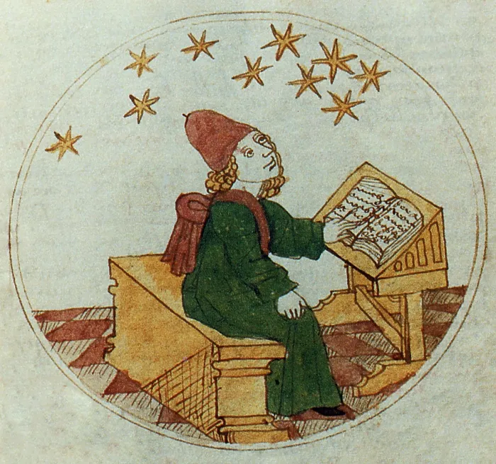 Framed Print : Medieval Astrologer Framed Print : Medieval Astrologer