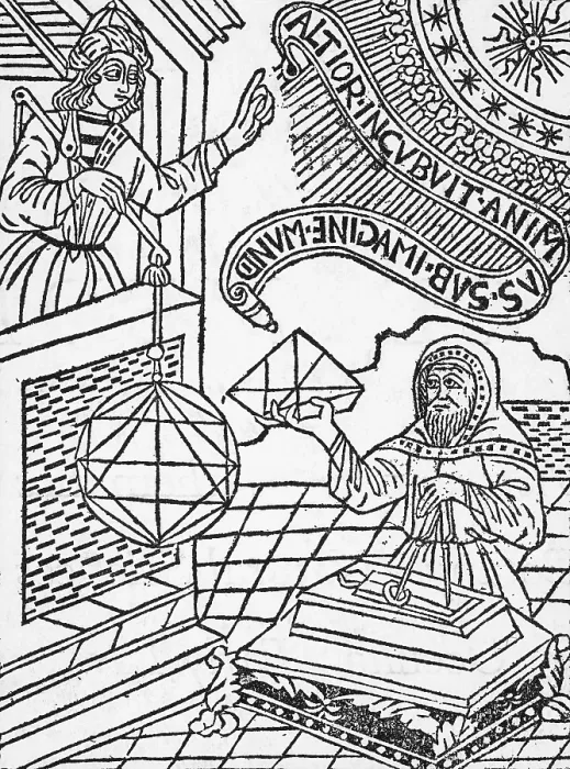 Framed Print : Medieval Mathematicians Framed Print : Medieval Mathematicians