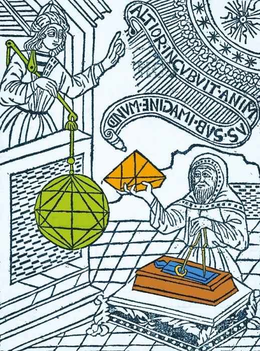 Framed Print : Medieval Mathematicians Framed Print : Medieval Mathematicians