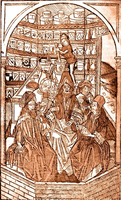 Framed Print : Medieval Pharmacy Framed Print : Medieval Pharmacy