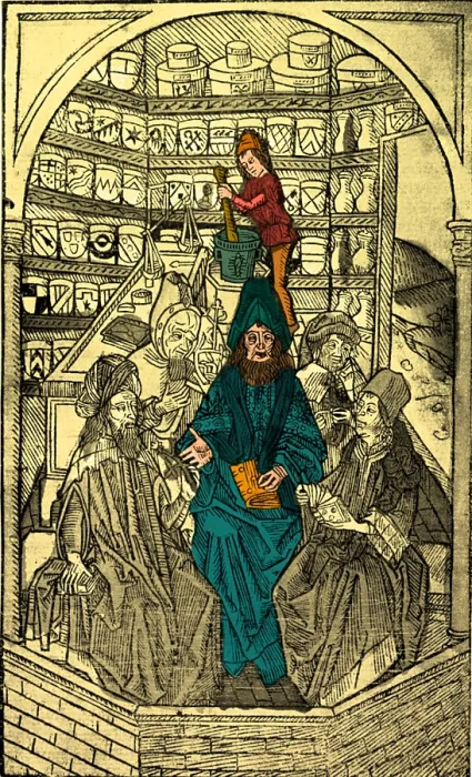 Framed Print : Medieval Pharmacy Framed Print : Medieval Pharmacy