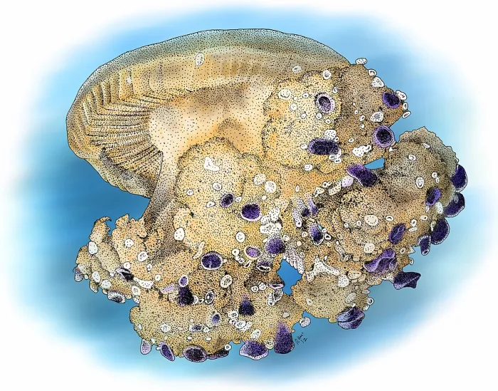 Framed Print : Mediterranean jellyfish