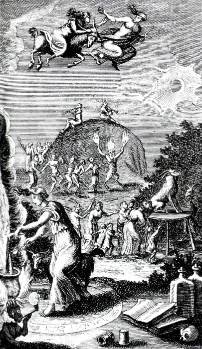 Framed Print : Meeting of Witches, Demons, and Enchanted Beasts, 1693 Framed Print : Meeting of Witches, Demons, and Enchanted Beasts, 1693