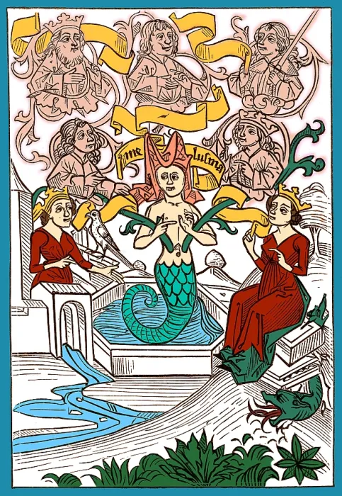 Framed Print : Melusine, Legendary Creature