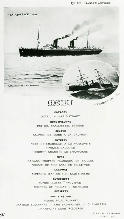 Framed Print : Menu from La Navarre Framed Print : Menu from La Navarre