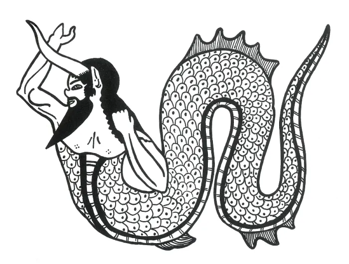 Framed Print : Merman, Legendary Creature Framed Print : Merman, Legendary Creature