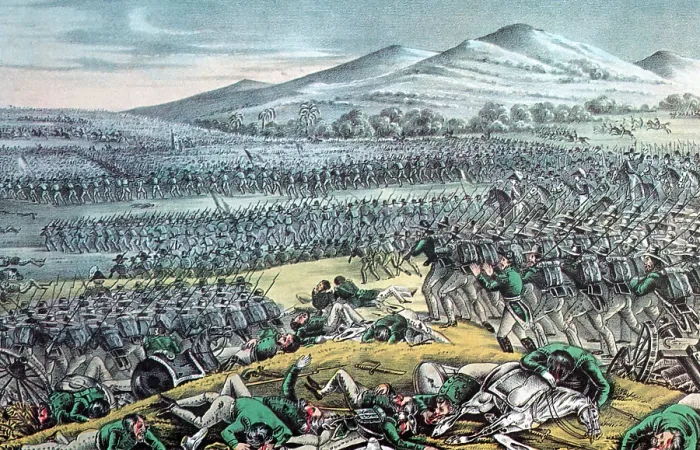 Framed Print : Mexican-American War, Battle of Buena Vista, 1847 Framed Print : Mexican-American War, Battle of Buena Vista, 1847