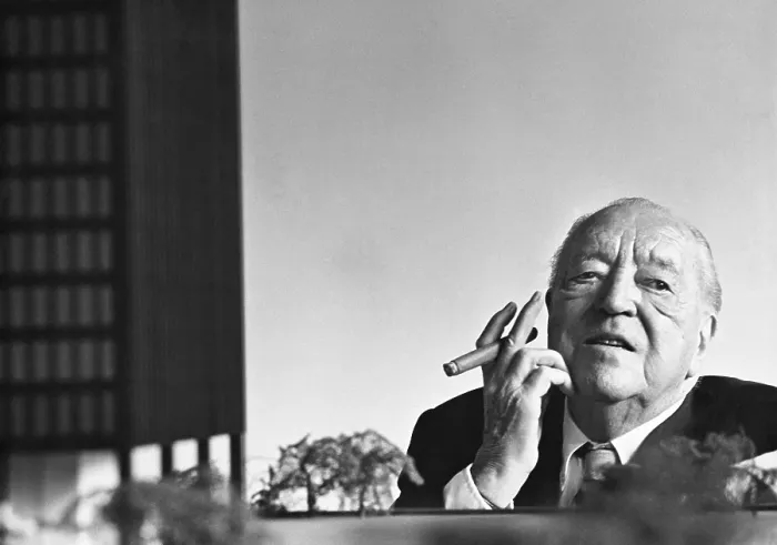 Framed Print : Mies van der Rohe, Architect, 1968