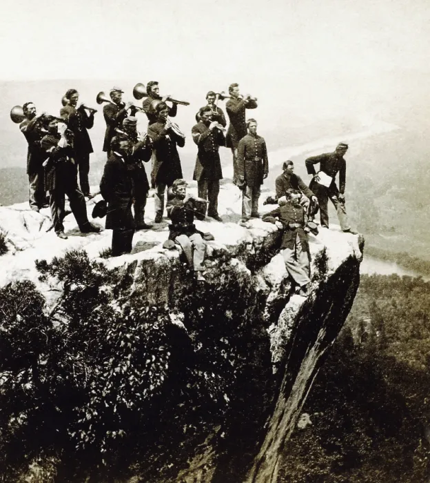 Framed Print : Military Band at Lookout Mountain Framed Print : Military Band at Lookout Mountain
