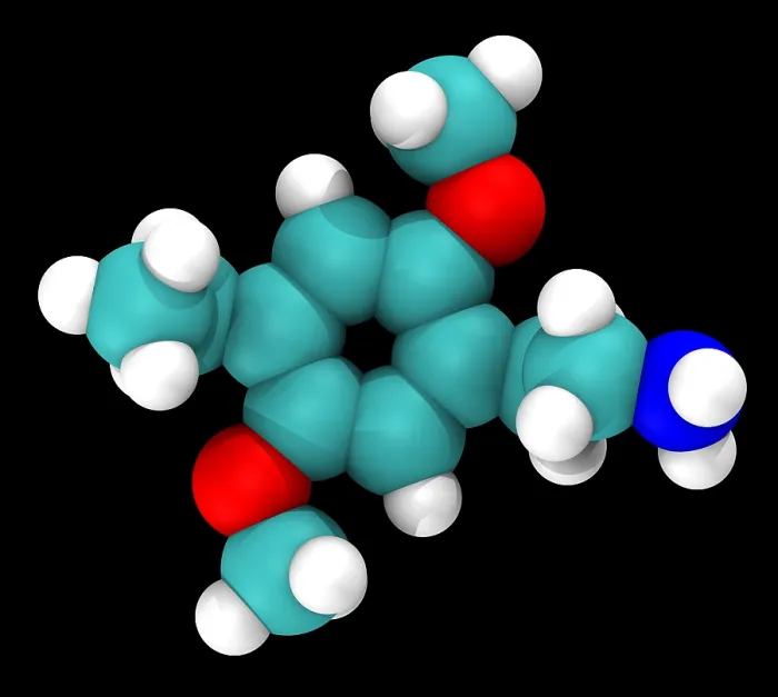 Framed Print : Molecular Model of 2C-E Framed Print : Molecular Model of 2C-E