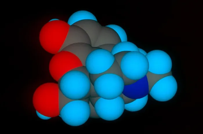 Framed Print : Molecular Model of Morphine Framed Print : Molecular Model of Morphine