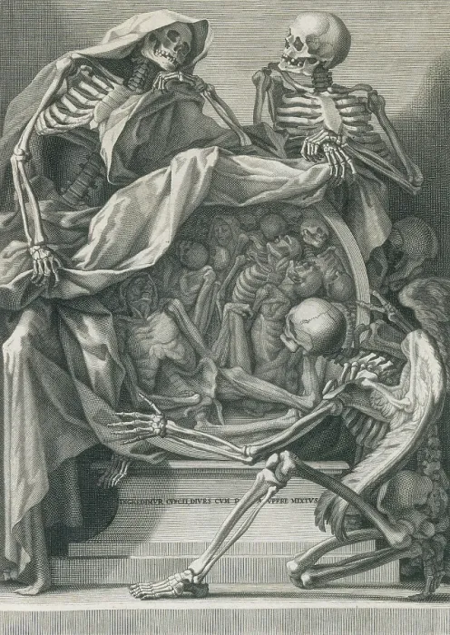 Framed Print : Momento Mori or Danse Macabre, Death Reminder, Skeletons with Rotting Corpses, 17th Century Framed Print : Momento Mori or Danse Macabre, Death Reminder, Skeletons with Rotting Corpses, 17th Century