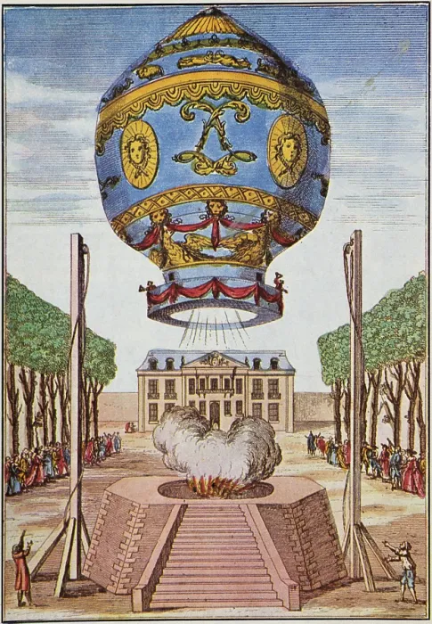 Framed Print : Montgolfier Hot Air Balloon, 1783 Framed Print : Montgolfier Hot Air Balloon, 1783