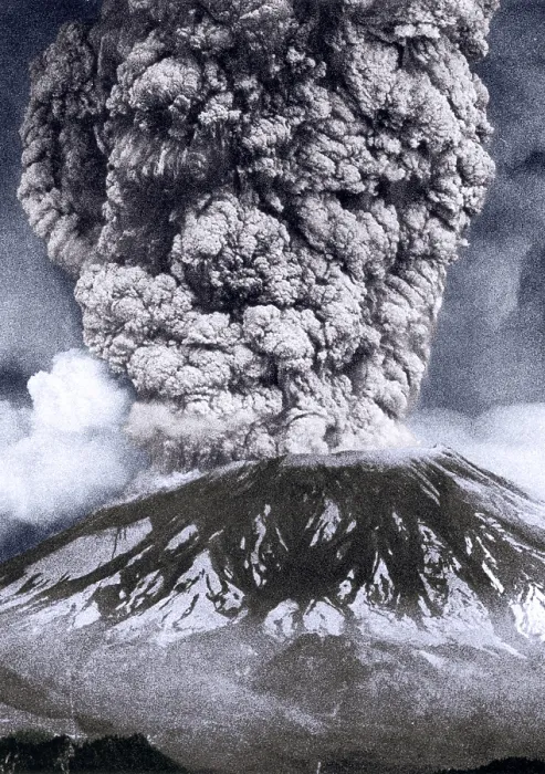 Framed Print : Mount St. Helens Eruption, 1980