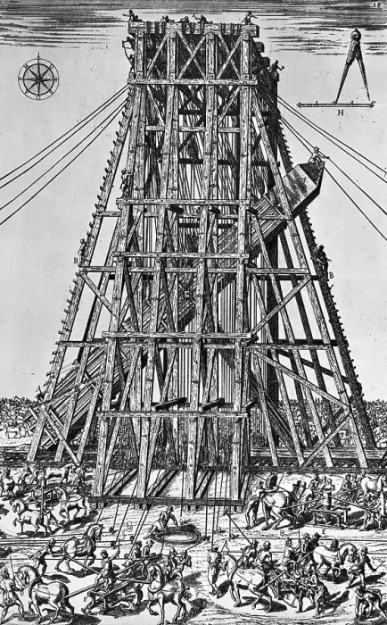 Framed Print : Moving the Vatican Obelisk, 1586 Framed Print : Moving the Vatican Obelisk, 1586