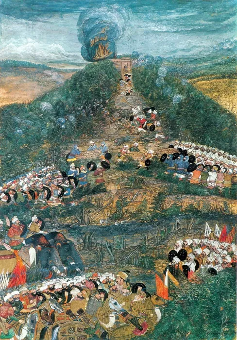 Framed Print : Mughal-Safavid War, Siege of Kandahar, 1653