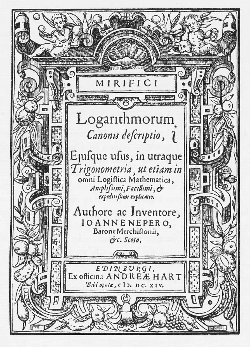 Framed Print : Napier's treatise on logarithms