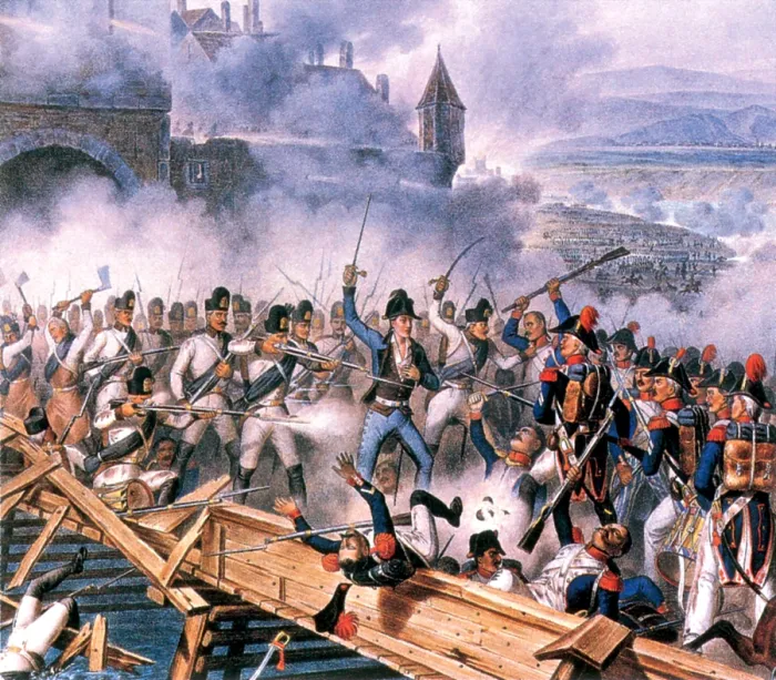 Framed Print : Napoleonic Wars, Battle of Ebelsberg, 1809 Framed Print : Napoleonic Wars, Battle of Ebelsberg, 1809