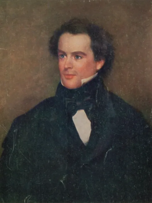 Framed Print : Nathaniel Hawthorne, American Author