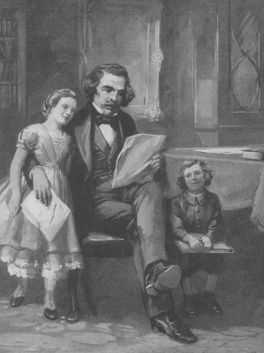 Framed Print : Nathaniel Hawthorne, American Author Framed Print : Nathaniel Hawthorne, American Author