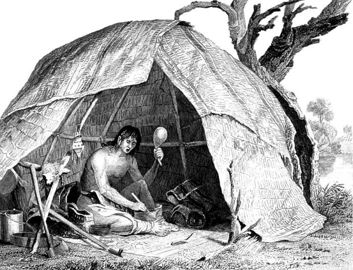 Framed Print : Native American Indian Medicine Man, 19th Century